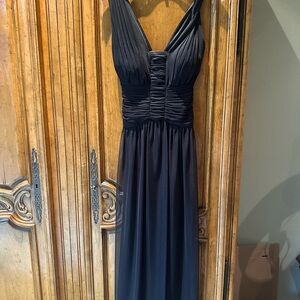 Calvin Klein Black Pleated Maxi Dress